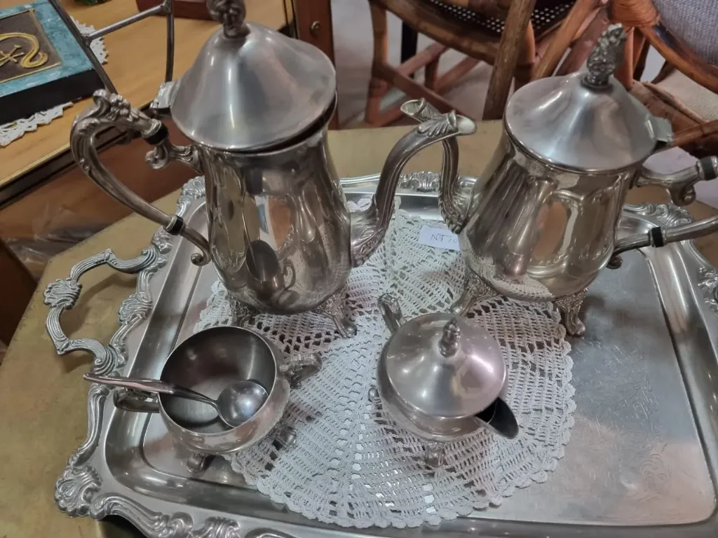 [JUC141] Silver Platter Tea Set