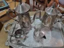Silver Platter Tea Set